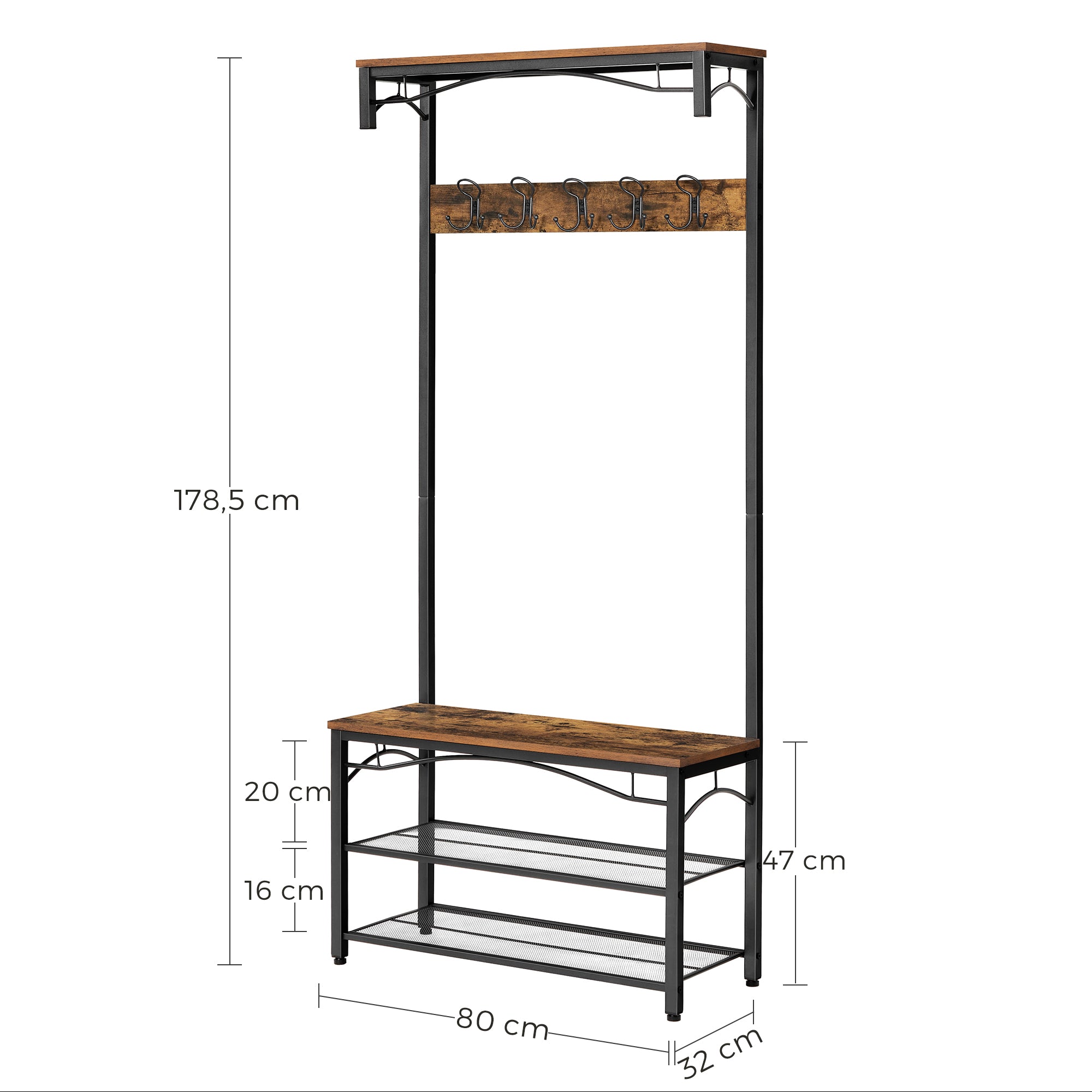 Industriestil Garderobe & Schuhregal