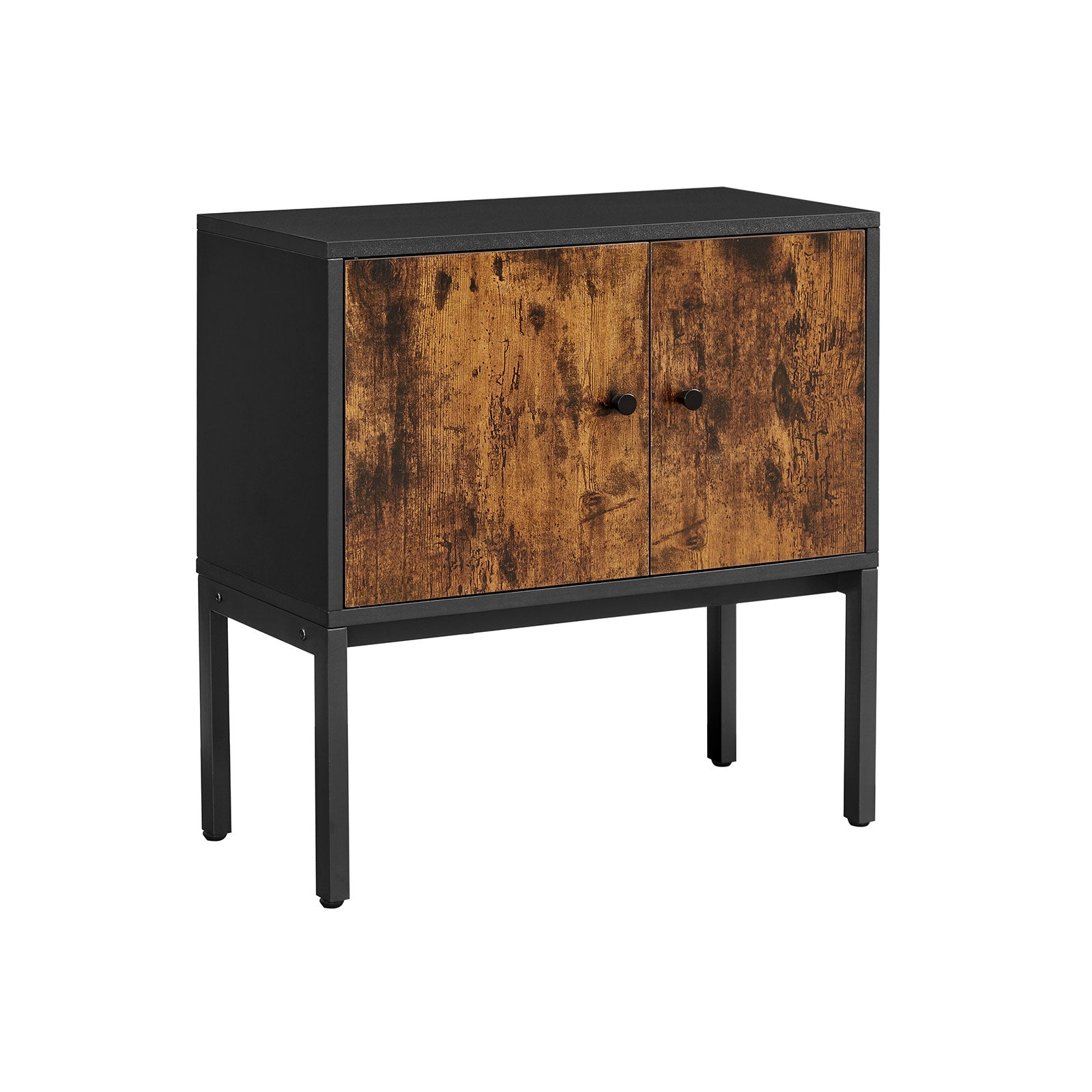 Sideboard Industrie-Design Vintagebraun-schwarz