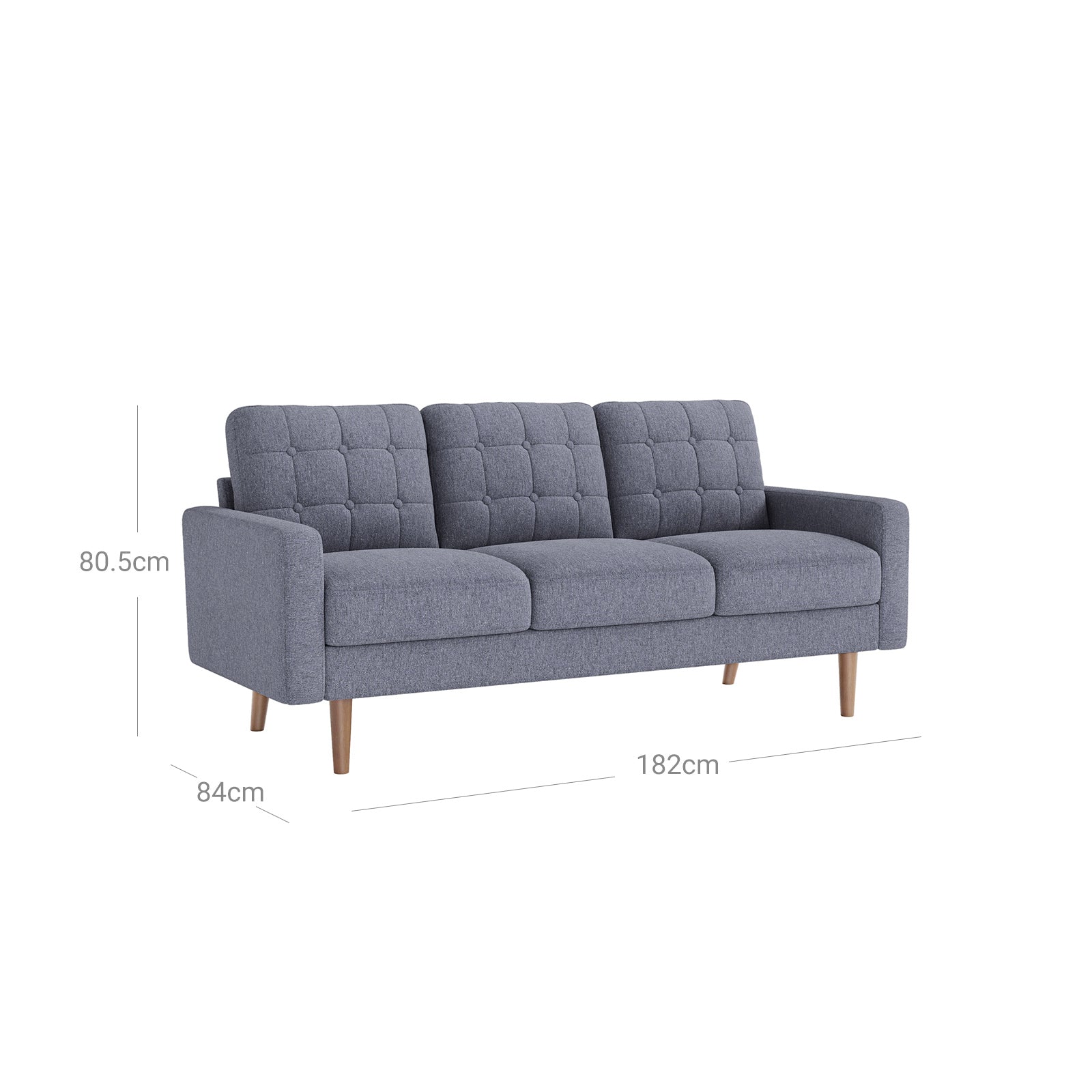 Couch fürs Wohnzimmer grau